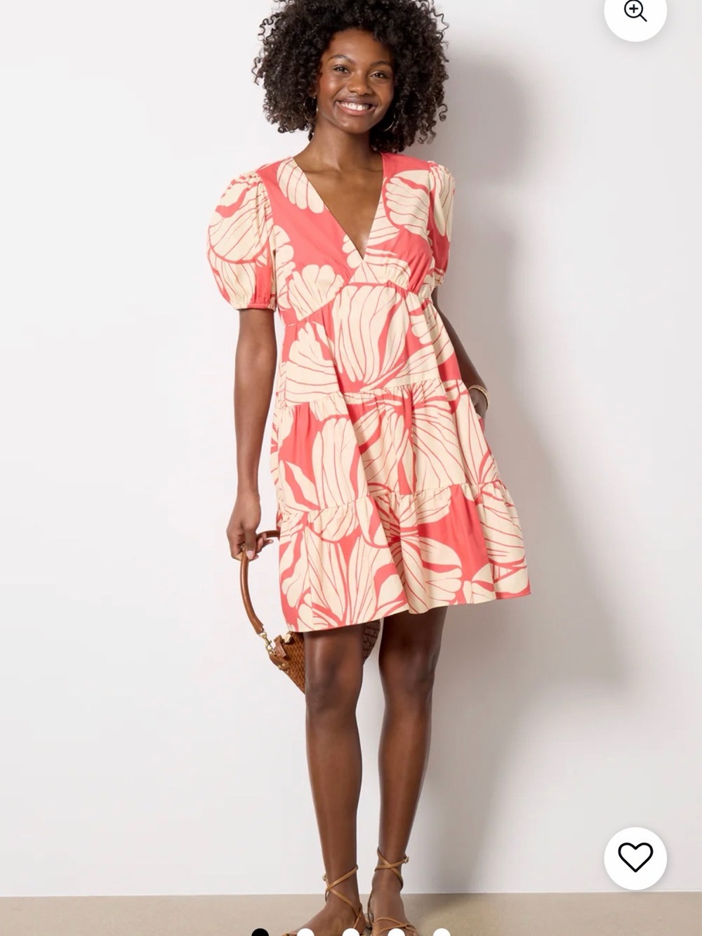 Hutch V-Neck Tiered Mini Dress